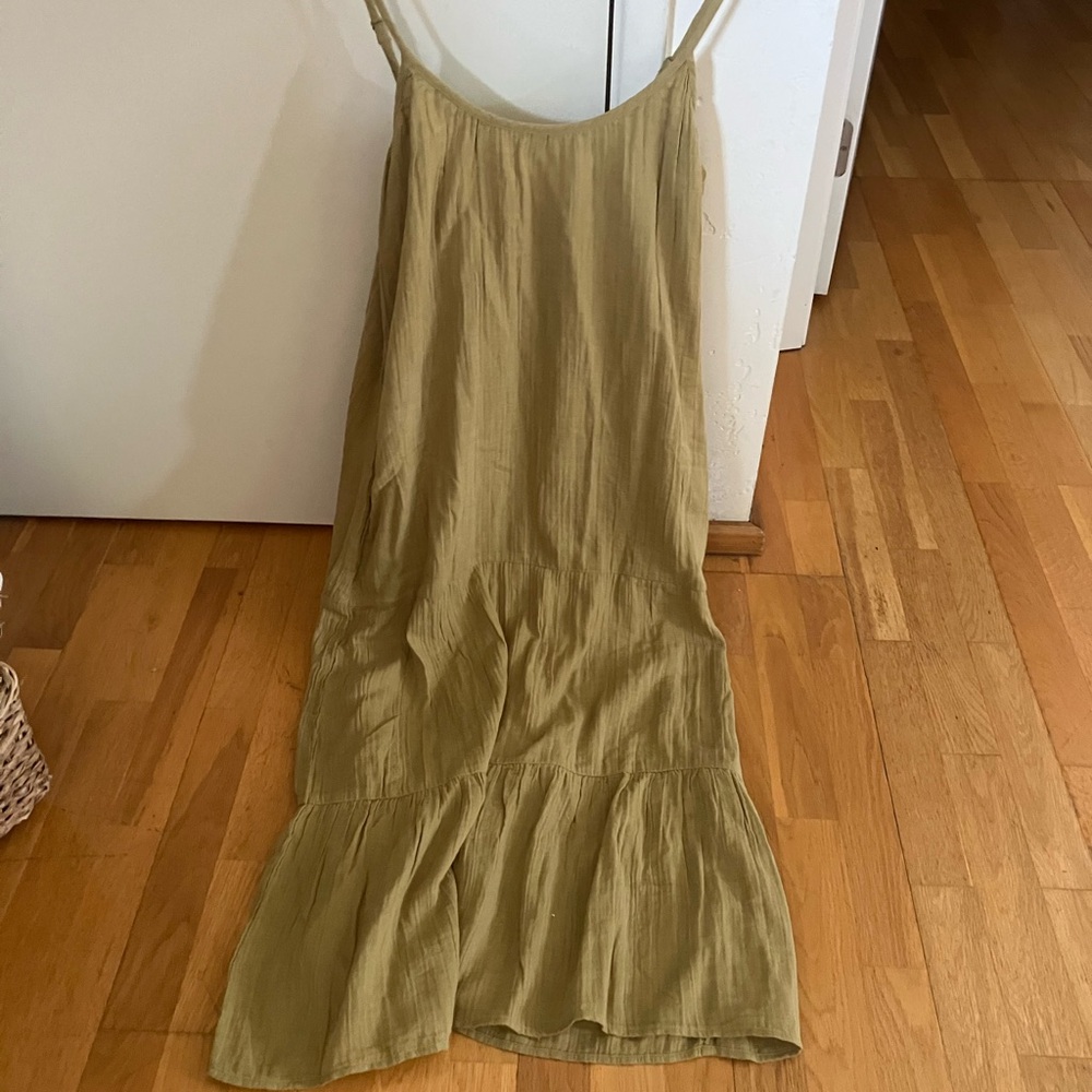 Pact Green Organic Cotton Maxi Dress medium